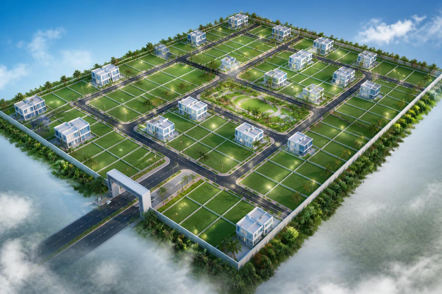 Master layout view of Jay Enclave DTCP approved plots in Thiruvallur